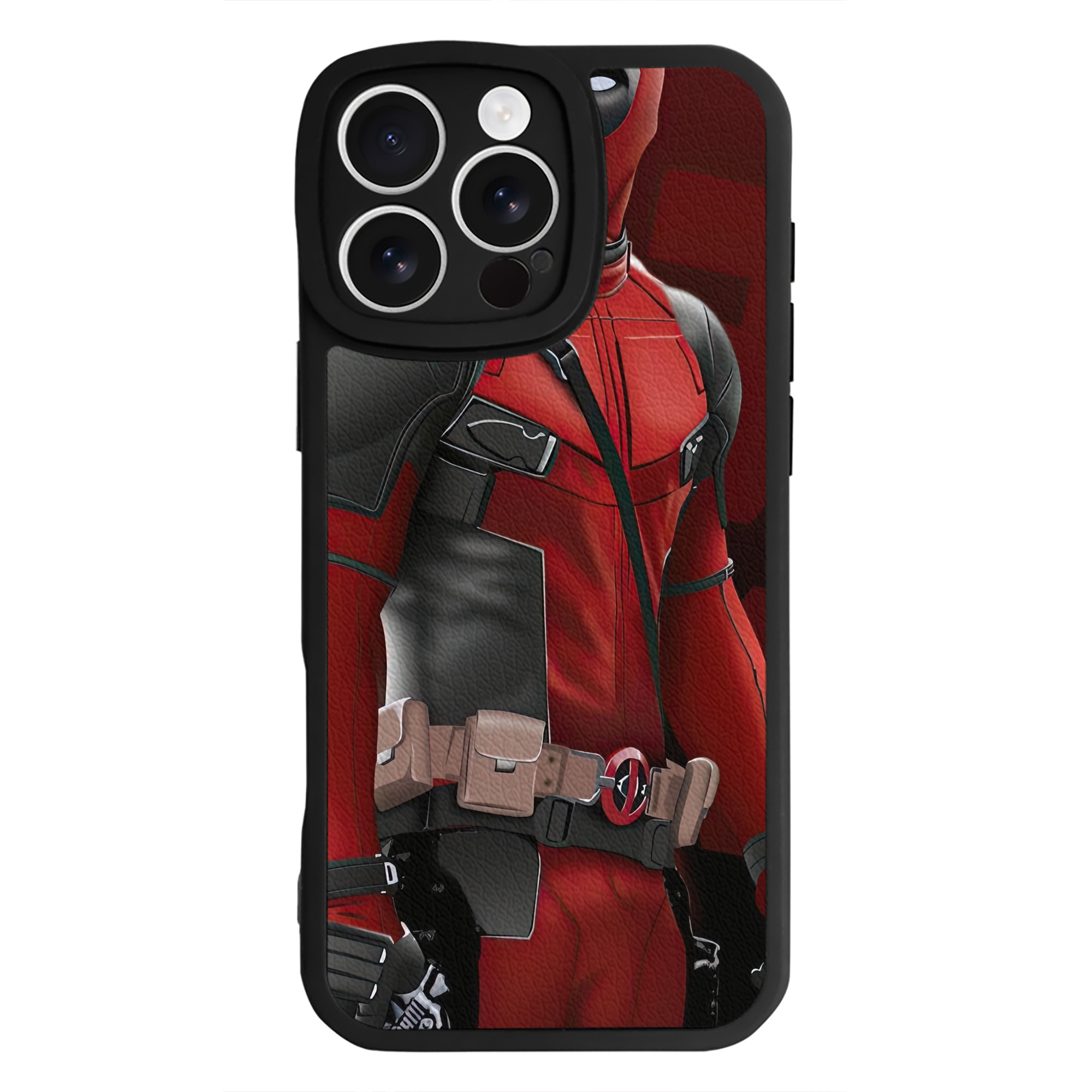 （画像用） Deadpool デッドプール 【iPhone 16シリーズ対応】シリコンスマホケース（レザー調） 材質：シリコン